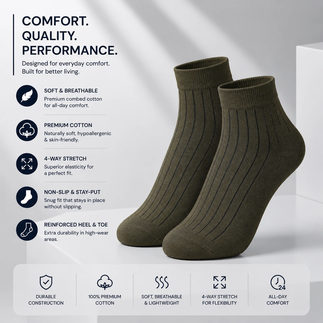 cotton socks, premium cotton socks, men's cotton socks, ankle socks, short socks, breathable socks, comfortable socks, casual socks, daily wear socks, soft cotton socks, lightweight socks, stretchable socks, premium socks, men's ankle socks, cotton ankle socks, black socks, grey socks, navy blue socks, dress socks, office socks, buy cotton socks online, best cotton socks, premium ankle socks, men's socks online, comfortable socks for men, breathable cotton socks, everyday socks, affordable socks, quality cotton socks, soft ankle socks, men's fashion socks, cotton sports socks, lightweight ankle socks, premium casual socks, cotton dress socks, stylish socks for men, durable cotton socks, stretch fit socks, high quality socks, comfortable everyday socks, best cotton ankle socks for men, premium breathable cotton socks, comfortable daily wear socks, soft and breathable ankle socks, lightweight cotton socks for summer, men's premium cotton ankle socks, high quality casual socks, moisture absorbing cotton socks, odor resistant cotton socks, stretchable cotton socks for men, comfortable office wear socks, premium fashion ankle socks, soft cotton socks for daily use, breathable socks for hot weather, lightweight casual cotton socks, stylish ankle socks for men, premium black ankle socks, premium grey cotton socks, navy blue cotton ankle socks, men's comfortable cotton socks, socks online Bangladesh, men's socks Bangladesh, cotton socks Bangladesh, premium socks Bangladesh, ankle socks Bangladesh, buy socks online Bangladesh, men's fashion accessories, comfortable socks online, premium cotton socks Bangladesh, quality men's socks, everyday cotton socks, casual wear socks, office wear socks, men's wardrobe essentials, breathable fashion socks, lightweight cotton socks, premium daily wear socks, cotton rich socks, men's casual fashion, premium hosiery, cotton hosiery, men's hosiery, fashion socks, luxury socks, premium knit socks, elastic socks, stretch socks, odor control socks, moisture wicking socks, soft touch socks, skin friendly socks, premium fabric socks, quality knit socks, durable ankle socks, comfortable footwear accessories, men's apparel accessories, casual fashion accessories, premium lifestyle products, everyday comfort socks, modern men's socks, best socks for men, buy premium socks, buy ankle socks online, premium cotton socks for men, comfortable socks online, best breathable socks, quality men's socks online, affordable premium socks, stylish cotton socks, premium casual socks online, best everyday socks, cotton socks sale, men's socks offer, socks online shopping, premium hosiery products, comfortable fashion socks, breathable ankle socks online, luxury cotton socks, men's cotton hosiery, premium sock collection, black cotton ankle socks, grey cotton ankle socks, navy cotton socks, white cotton socks, charcoal cotton socks, men's black socks, men's grey socks, men's navy socks, men's white socks, plain cotton socks, solid color socks, premium black socks, premium navy socks, premium grey socks, soft black socks, comfortable black socks, breathable black socks, casual black socks, office black socks, premium everyday socks, cotton ankle socks for office, cotton ankle socks for casual wear, cotton socks for daily use, men's fashion cotton socks, premium cotton hosiery, men's premium hosiery, comfortable cotton hosiery, breathable cotton hosiery, luxury men's socks, everyday men's socks, premium ankle sock collection, cotton fashion accessories, stylish men's accessories, men's wardrobe accessories, premium knit ankle socks, durable fashion socks, cotton comfort socks, premium soft socks, premium breathable socks, lightweight breathable socks, moisture wicking cotton socks, anti odor cotton socks, premium office socks, comfortable office socks, stylish office socks, casual office socks, breathable office socks, men's cotton footwear accessories, premium apparel accessories, everyday casual socks, fashionable men's socks, classic cotton socks, modern cotton socks, elegant men's socks, premium quality ankle socks, men's premium accessories, premium comfort wear, breathable daily wear socks, men's cotton essentials, premium cotton essentials, stylish casual socks, lightweight fashion socks, men's comfortable fashion socks, premium black ankle socks for men, premium grey ankle socks for men, premium navy ankle socks for men, cotton socks for all seasons, breathable socks for summer, comfortable socks for winter, casual cotton socks for men, office wear cotton socks, luxury ankle socks, premium comfort socks, men's designer socks, fashionable ankle socks, quality ankle socks, soft premium cotton socks, premium men's ankle socks, best casual socks for men, best office socks for men, high quality ankle socks, premium cotton socks online, buy men's socks online Bangladesh, best socks Bangladesh, ankle socks online Bangladesh, premium ankle socks Bangladesh, comfortable men's socks Bangladesh, breathable men's socks Bangladesh, stylish men's socks Bangladesh, luxury socks Bangladesh, premium hosiery Bangladesh, cotton hosiery Bangladesh, men's fashion Bangladesh, casual fashion Bangladesh, office fashion accessories, men's lifestyle accessories, daily wear fashion accessories, premium wardrobe essentials, cotton apparel accessories, men's fashion essentials, comfortable lifestyle products, premium comfort accessories, breathable lifestyle products, men's cotton accessories, high quality fashion accessories, everyday essentials for men, stylish wardrobe essentials, premium clothing accessories, casual wear accessories, office wear accessories, premium daily essentials, comfortable daily essentials, breathable daily essentials, luxury daily wear, men's premium daily wear, quality lifestyle accessories, fashionable daily wear socks, cotton comfort wear, premium comfort wear socks, premium ankle socks online, buy cotton ankle socks, best premium socks, men's cotton sock collection, breathable premium socks, comfortable premium socks, luxury cotton ankle socks, quality cotton ankle socks, durable premium socks, men's ankle sock collection, premium cotton fashion socks, stylish cotton ankle socks, men's soft cotton socks, comfortable cotton ankle socks, premium breathable ankle socks, high quality breathable socks, men's everyday comfort socks, premium casual fashion socks, breathable casual socks, cotton socks for office wear, premium socks for daily wear, stylish socks for office, comfortable socks for office, premium fashion accessories for men, men's cotton fashion accessories, luxury fashion socks, everyday fashion socks, premium lifestyle socks, comfortable lifestyle socks, breathable lifestyle socks, stylish lifestyle socks, premium wardrobe socks, men's wardrobe socks, daily wear wardrobe essentials, cotton socks collection, ankle socks collection, premium sock collection Bangladesh, men's sock collection Bangladesh, comfortable sock collection, breathable sock collection, luxury sock collection, fashion sock collection, premium men's fashion socks, quality men's fashion socks, stylish men's fashion socks, casual men's fashion socks, office men's fashion socks.