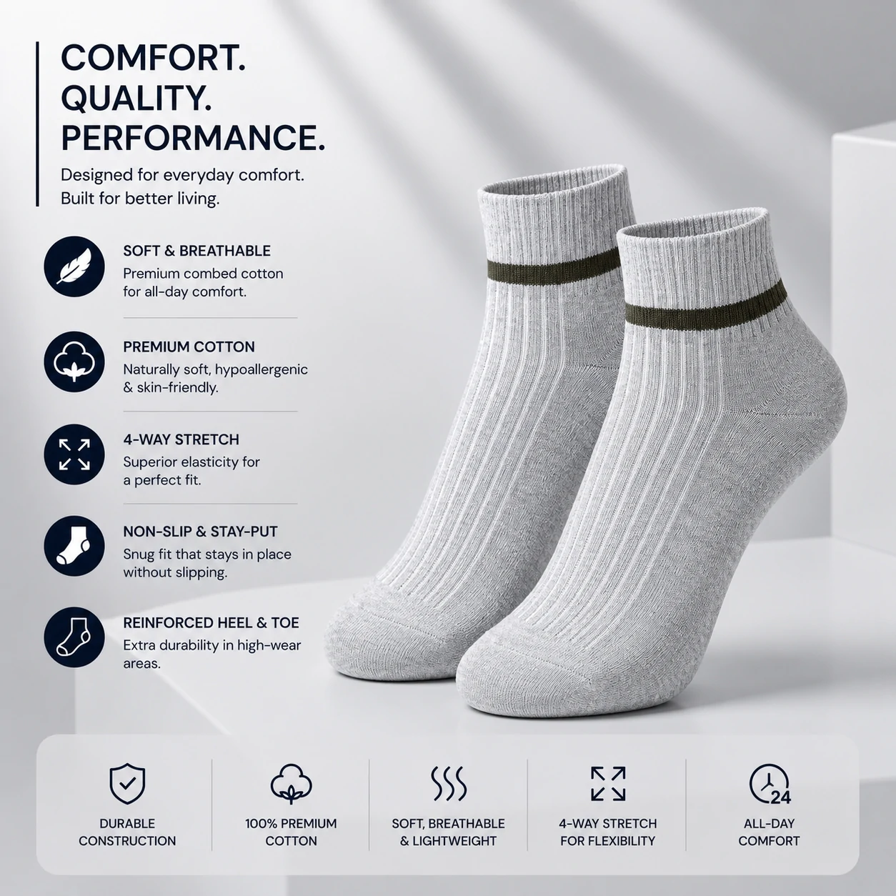 cotton socks, premium cotton socks, men's cotton socks, ankle socks, short socks, breathable socks, comfortable socks, casual socks, daily wear socks, soft cotton socks, lightweight socks, stretchable socks, premium socks, men's ankle socks, cotton ankle socks, black socks, grey socks, navy blue socks, dress socks, office socks, buy cotton socks online, best cotton socks, premium ankle socks, men's socks online, comfortable socks for men, breathable cotton socks, everyday socks, affordable socks, quality cotton socks, soft ankle socks, men's fashion socks, cotton sports socks, lightweight ankle socks, premium casual socks, cotton dress socks, stylish socks for men, durable cotton socks, stretch fit socks, high quality socks, comfortable everyday socks, best cotton ankle socks for men, premium breathable cotton socks, comfortable daily wear socks, soft and breathable ankle socks, lightweight cotton socks for summer, men's premium cotton ankle socks, high quality casual socks, moisture absorbing cotton socks, odor resistant cotton socks, stretchable cotton socks for men, comfortable office wear socks, premium fashion ankle socks, soft cotton socks for daily use, breathable socks for hot weather, lightweight casual cotton socks, stylish ankle socks for men, premium black ankle socks, premium grey cotton socks, navy blue cotton ankle socks, men's comfortable cotton socks, socks online Bangladesh, men's socks Bangladesh, cotton socks Bangladesh, premium socks Bangladesh, ankle socks Bangladesh, buy socks online Bangladesh, men's fashion accessories, comfortable socks online, premium cotton socks Bangladesh, quality men's socks, everyday cotton socks, casual wear socks, office wear socks, men's wardrobe essentials, breathable fashion socks, lightweight cotton socks, premium daily wear socks, cotton rich socks, men's casual fashion, premium hosiery, cotton hosiery, men's hosiery, fashion socks, luxury socks, premium knit socks, elastic socks, stretch socks, odor control socks, moisture wicking socks, soft touch socks, skin friendly socks, premium fabric socks, quality knit socks, durable ankle socks, comfortable footwear accessories, men's apparel accessories, casual fashion accessories, premium lifestyle products, everyday comfort socks, modern men's socks, best socks for men, buy premium socks, buy ankle socks online, premium cotton socks for men, comfortable socks online, best breathable socks, quality men's socks online, affordable premium socks, stylish cotton socks, premium casual socks online, best everyday socks, cotton socks sale, men's socks offer, socks online shopping, premium hosiery products, comfortable fashion socks, breathable ankle socks online, luxury cotton socks, men's cotton hosiery, premium sock collection, black cotton ankle socks, grey cotton ankle socks, navy cotton socks, white cotton socks, charcoal cotton socks, men's black socks, men's grey socks, men's navy socks, men's white socks, plain cotton socks, solid color socks, premium black socks, premium navy socks, premium grey socks, soft black socks, comfortable black socks, breathable black socks, casual black socks, office black socks, premium everyday socks, cotton ankle socks for office, cotton ankle socks for casual wear, cotton socks for daily use, men's fashion cotton socks, premium cotton hosiery, men's premium hosiery, comfortable cotton hosiery, breathable cotton hosiery, luxury men's socks, everyday men's socks, premium ankle sock collection, cotton fashion accessories, stylish men's accessories, men's wardrobe accessories, premium knit ankle socks, durable fashion socks, cotton comfort socks, premium soft socks, premium breathable socks, lightweight breathable socks, moisture wicking cotton socks, anti odor cotton socks, premium office socks, comfortable office socks, stylish office socks, casual office socks, breathable office socks, men's cotton footwear accessories, premium apparel accessories, everyday casual socks, fashionable men's socks, classic cotton socks, modern cotton socks, elegant men's socks, premium quality ankle socks, men's premium accessories, premium comfort wear, breathable daily wear socks, men's cotton essentials, premium cotton essentials, stylish casual socks, lightweight fashion socks, men's comfortable fashion socks, premium black ankle socks for men, premium grey ankle socks for men, premium navy ankle socks for men, cotton socks for all seasons, breathable socks for summer, comfortable socks for winter, casual cotton socks for men, office wear cotton socks, luxury ankle socks, premium comfort socks, men's designer socks, fashionable ankle socks, quality ankle socks, soft premium cotton socks, premium men's ankle socks, best casual socks for men, best office socks for men, high quality ankle socks, premium cotton socks online, buy men's socks online Bangladesh, best socks Bangladesh, ankle socks online Bangladesh, premium ankle socks Bangladesh, comfortable men's socks Bangladesh, breathable men's socks Bangladesh, stylish men's socks Bangladesh, luxury socks Bangladesh, premium hosiery Bangladesh, cotton hosiery Bangladesh, men's fashion Bangladesh, casual fashion Bangladesh, office fashion accessories, men's lifestyle accessories, daily wear fashion accessories, premium wardrobe essentials, cotton apparel accessories, men's fashion essentials, comfortable lifestyle products, premium comfort accessories, breathable lifestyle products, men's cotton accessories, high quality fashion accessories, everyday essentials for men, stylish wardrobe essentials, premium clothing accessories, casual wear accessories, office wear accessories, premium daily essentials, comfortable daily essentials, breathable daily essentials, luxury daily wear, men's premium daily wear, quality lifestyle accessories, fashionable daily wear socks, cotton comfort wear, premium comfort wear socks, premium ankle socks online, buy cotton ankle socks, best premium socks, men's cotton sock collection, breathable premium socks, comfortable premium socks, luxury cotton ankle socks, quality cotton ankle socks, durable premium socks, men's ankle sock collection, premium cotton fashion socks, stylish cotton ankle socks, men's soft cotton socks, comfortable cotton ankle socks, premium breathable ankle socks, high quality breathable socks, men's everyday comfort socks, premium casual fashion socks, breathable casual socks, cotton socks for office wear, premium socks for daily wear, stylish socks for office, comfortable socks for office, premium fashion accessories for men, men's cotton fashion accessories, luxury fashion socks, everyday fashion socks, premium lifestyle socks, comfortable lifestyle socks, breathable lifestyle socks, stylish lifestyle socks, premium wardrobe socks, men's wardrobe socks, daily wear wardrobe essentials, cotton socks collection, ankle socks collection, premium sock collection Bangladesh, men's sock collection Bangladesh, comfortable sock collection, breathable sock collection, luxury sock collection, fashion sock collection, premium men's fashion socks, quality men's fashion socks, stylish men's fashion socks, casual men's fashion socks, office men's fashion socks.