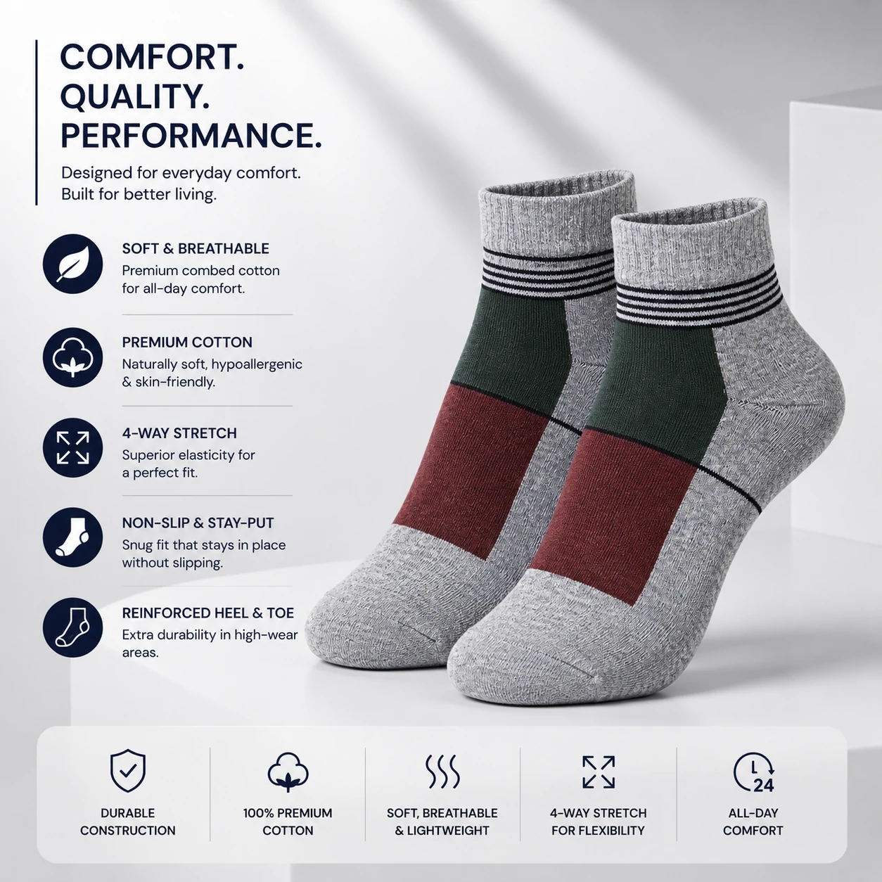 cotton socks, premium cotton socks, men's cotton socks, ankle socks, short socks, breathable socks, comfortable socks, casual socks, daily wear socks, soft cotton socks, lightweight socks, stretchable socks, premium socks, men's ankle socks, cotton ankle socks, black socks, grey socks, navy blue socks, dress socks, office socks, buy cotton socks online, best cotton socks, premium ankle socks, men's socks online, comfortable socks for men, breathable cotton socks, everyday socks, affordable socks, quality cotton socks, soft ankle socks, men's fashion socks, cotton sports socks, lightweight ankle socks, premium casual socks, cotton dress socks, stylish socks for men, durable cotton socks, stretch fit socks, high quality socks, comfortable everyday socks, best cotton ankle socks for men, premium breathable cotton socks, comfortable daily wear socks, soft and breathable ankle socks, lightweight cotton socks for summer, men's premium cotton ankle socks, high quality casual socks, moisture absorbing cotton socks, odor resistant cotton socks, stretchable cotton socks for men, comfortable office wear socks, premium fashion ankle socks, soft cotton socks for daily use, breathable socks for hot weather, lightweight casual cotton socks, stylish ankle socks for men, premium black ankle socks, premium grey cotton socks, navy blue cotton ankle socks, men's comfortable cotton socks, socks online Bangladesh, men's socks Bangladesh, cotton socks Bangladesh, premium socks Bangladesh, ankle socks Bangladesh, buy socks online Bangladesh, men's fashion accessories, comfortable socks online, premium cotton socks Bangladesh, quality men's socks, everyday cotton socks, casual wear socks, office wear socks, men's wardrobe essentials, breathable fashion socks, lightweight cotton socks, premium daily wear socks, cotton rich socks, men's casual fashion, premium hosiery, cotton hosiery, men's hosiery, fashion socks, luxury socks, premium knit socks, elastic socks, stretch socks, odor control socks, moisture wicking socks, soft touch socks, skin friendly socks, premium fabric socks, quality knit socks, durable ankle socks, comfortable footwear accessories, men's apparel accessories, casual fashion accessories, premium lifestyle products, everyday comfort socks, modern men's socks, best socks for men, buy premium socks, buy ankle socks online, premium cotton socks for men, comfortable socks online, best breathable socks, quality men's socks online, affordable premium socks, stylish cotton socks, premium casual socks online, best everyday socks, cotton socks sale, men's socks offer, socks online shopping, premium hosiery products, comfortable fashion socks, breathable ankle socks online, luxury cotton socks, men's cotton hosiery, premium sock collection, black cotton ankle socks, grey cotton ankle socks, navy cotton socks, white cotton socks, charcoal cotton socks, men's black socks, men's grey socks, men's navy socks, men's white socks, plain cotton socks, solid color socks, premium black socks, premium navy socks, premium grey socks, soft black socks, comfortable black socks, breathable black socks, casual black socks, office black socks, premium everyday socks, cotton ankle socks for office, cotton ankle socks for casual wear, cotton socks for daily use, men's fashion cotton socks, premium cotton hosiery, men's premium hosiery, comfortable cotton hosiery, breathable cotton hosiery, luxury men's socks, everyday men's socks, premium ankle sock collection, cotton fashion accessories, stylish men's accessories, men's wardrobe accessories, premium knit ankle socks, durable fashion socks, cotton comfort socks, premium soft socks, premium breathable socks, lightweight breathable socks, moisture wicking cotton socks, anti odor cotton socks, premium office socks, comfortable office socks, stylish office socks, casual office socks, breathable office socks, men's cotton footwear accessories, premium apparel accessories, everyday casual socks, fashionable men's socks, classic cotton socks, modern cotton socks, elegant men's socks, premium quality ankle socks, men's premium accessories, premium comfort wear, breathable daily wear socks, men's cotton essentials, premium cotton essentials, stylish casual socks, lightweight fashion socks, men's comfortable fashion socks, premium black ankle socks for men, premium grey ankle socks for men, premium navy ankle socks for men, cotton socks for all seasons, breathable socks for summer, comfortable socks for winter, casual cotton socks for men, office wear cotton socks, luxury ankle socks, premium comfort socks, men's designer socks, fashionable ankle socks, quality ankle socks, soft premium cotton socks, premium men's ankle socks, best casual socks for men, best office socks for men, high quality ankle socks, premium cotton socks online, buy men's socks online Bangladesh, best socks Bangladesh, ankle socks online Bangladesh, premium ankle socks Bangladesh, comfortable men's socks Bangladesh, breathable men's socks Bangladesh, stylish men's socks Bangladesh, luxury socks Bangladesh, premium hosiery Bangladesh, cotton hosiery Bangladesh, men's fashion Bangladesh, casual fashion Bangladesh, office fashion accessories, men's lifestyle accessories, daily wear fashion accessories, premium wardrobe essentials, cotton apparel accessories, men's fashion essentials, comfortable lifestyle products, premium comfort accessories, breathable lifestyle products, men's cotton accessories, high quality fashion accessories, everyday essentials for men, stylish wardrobe essentials, premium clothing accessories, casual wear accessories, office wear accessories, premium daily essentials, comfortable daily essentials, breathable daily essentials, luxury daily wear, men's premium daily wear, quality lifestyle accessories, fashionable daily wear socks, cotton comfort wear, premium comfort wear socks, premium ankle socks online, buy cotton ankle socks, best premium socks, men's cotton sock collection, breathable premium socks, comfortable premium socks, luxury cotton ankle socks, quality cotton ankle socks, durable premium socks, men's ankle sock collection, premium cotton fashion socks, stylish cotton ankle socks, men's soft cotton socks, comfortable cotton ankle socks, premium breathable ankle socks, high quality breathable socks, men's everyday comfort socks, premium casual fashion socks, breathable casual socks, cotton socks for office wear, premium socks for daily wear, stylish socks for office, comfortable socks for office, premium fashion accessories for men, men's cotton fashion accessories, luxury fashion socks, everyday fashion socks, premium lifestyle socks, comfortable lifestyle socks, breathable lifestyle socks, stylish lifestyle socks, premium wardrobe socks, men's wardrobe socks, daily wear wardrobe essentials, cotton socks collection, ankle socks collection, premium sock collection Bangladesh, men's sock collection Bangladesh, comfortable sock collection, breathable sock collection, luxury sock collection, fashion sock collection, premium men's fashion socks, quality men's fashion socks, stylish men's fashion socks, casual men's fashion socks, office men's fashion socks.