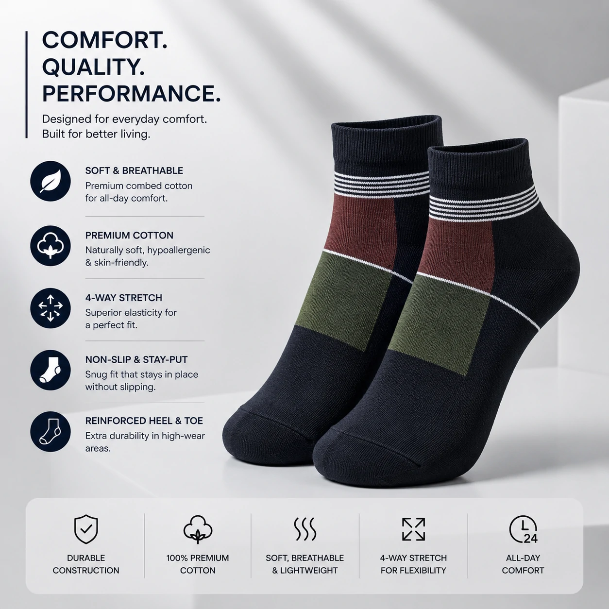 cotton socks, premium cotton socks, men's cotton socks, ankle socks, short socks, breathable socks, comfortable socks, casual socks, daily wear socks, soft cotton socks, lightweight socks, stretchable socks, premium socks, men's ankle socks, cotton ankle socks, black socks, grey socks, navy blue socks, dress socks, office socks, buy cotton socks online, best cotton socks, premium ankle socks, men's socks online, comfortable socks for men, breathable cotton socks, everyday socks, affordable socks, quality cotton socks, soft ankle socks, men's fashion socks, cotton sports socks, lightweight ankle socks, premium casual socks, cotton dress socks, stylish socks for men, durable cotton socks, stretch fit socks, high quality socks, comfortable everyday socks, best cotton ankle socks for men, premium breathable cotton socks, comfortable daily wear socks, soft and breathable ankle socks, lightweight cotton socks for summer, men's premium cotton ankle socks, high quality casual socks, moisture absorbing cotton socks, odor resistant cotton socks, stretchable cotton socks for men, comfortable office wear socks, premium fashion ankle socks, soft cotton socks for daily use, breathable socks for hot weather, lightweight casual cotton socks, stylish ankle socks for men, premium black ankle socks, premium grey cotton socks, navy blue cotton ankle socks, men's comfortable cotton socks, socks online Bangladesh, men's socks Bangladesh, cotton socks Bangladesh, premium socks Bangladesh, ankle socks Bangladesh, buy socks online Bangladesh, men's fashion accessories, comfortable socks online, premium cotton socks Bangladesh, quality men's socks, everyday cotton socks, casual wear socks, office wear socks, men's wardrobe essentials, breathable fashion socks, lightweight cotton socks, premium daily wear socks, cotton rich socks, men's casual fashion, premium hosiery, cotton hosiery, men's hosiery, fashion socks, luxury socks, premium knit socks, elastic socks, stretch socks, odor control socks, moisture wicking socks, soft touch socks, skin friendly socks, premium fabric socks, quality knit socks, durable ankle socks, comfortable footwear accessories, men's apparel accessories, casual fashion accessories, premium lifestyle products, everyday comfort socks, modern men's socks, best socks for men, buy premium socks, buy ankle socks online, premium cotton socks for men, comfortable socks online, best breathable socks, quality men's socks online, affordable premium socks, stylish cotton socks, premium casual socks online, best everyday socks, cotton socks sale, men's socks offer, socks online shopping, premium hosiery products, comfortable fashion socks, breathable ankle socks online, luxury cotton socks, men's cotton hosiery, premium sock collection, black cotton ankle socks, grey cotton ankle socks, navy cotton socks, white cotton socks, charcoal cotton socks, men's black socks, men's grey socks, men's navy socks, men's white socks, plain cotton socks, solid color socks, premium black socks, premium navy socks, premium grey socks, soft black socks, comfortable black socks, breathable black socks, casual black socks, office black socks, premium everyday socks, cotton ankle socks for office, cotton ankle socks for casual wear, cotton socks for daily use, men's fashion cotton socks, premium cotton hosiery, men's premium hosiery, comfortable cotton hosiery, breathable cotton hosiery, luxury men's socks, everyday men's socks, premium ankle sock collection, cotton fashion accessories, stylish men's accessories, men's wardrobe accessories, premium knit ankle socks, durable fashion socks, cotton comfort socks, premium soft socks, premium breathable socks, lightweight breathable socks, moisture wicking cotton socks, anti odor cotton socks, premium office socks, comfortable office socks, stylish office socks, casual office socks, breathable office socks, men's cotton footwear accessories, premium apparel accessories, everyday casual socks, fashionable men's socks, classic cotton socks, modern cotton socks, elegant men's socks, premium quality ankle socks, men's premium accessories, premium comfort wear, breathable daily wear socks, men's cotton essentials, premium cotton essentials, stylish casual socks, lightweight fashion socks, men's comfortable fashion socks, premium black ankle socks for men, premium grey ankle socks for men, premium navy ankle socks for men, cotton socks for all seasons, breathable socks for summer, comfortable socks for winter, casual cotton socks for men, office wear cotton socks, luxury ankle socks, premium comfort socks, men's designer socks, fashionable ankle socks, quality ankle socks, soft premium cotton socks, premium men's ankle socks, best casual socks for men, best office socks for men, high quality ankle socks, premium cotton socks online, buy men's socks online Bangladesh, best socks Bangladesh, ankle socks online Bangladesh, premium ankle socks Bangladesh, comfortable men's socks Bangladesh, breathable men's socks Bangladesh, stylish men's socks Bangladesh, luxury socks Bangladesh, premium hosiery Bangladesh, cotton hosiery Bangladesh, men's fashion Bangladesh, casual fashion Bangladesh, office fashion accessories, men's lifestyle accessories, daily wear fashion accessories, premium wardrobe essentials, cotton apparel accessories, men's fashion essentials, comfortable lifestyle products, premium comfort accessories, breathable lifestyle products, men's cotton accessories, high quality fashion accessories, everyday essentials for men, stylish wardrobe essentials, premium clothing accessories, casual wear accessories, office wear accessories, premium daily essentials, comfortable daily essentials, breathable daily essentials, luxury daily wear, men's premium daily wear, quality lifestyle accessories, fashionable daily wear socks, cotton comfort wear, premium comfort wear socks, premium ankle socks online, buy cotton ankle socks, best premium socks, men's cotton sock collection, breathable premium socks, comfortable premium socks, luxury cotton ankle socks, quality cotton ankle socks, durable premium socks, men's ankle sock collection, premium cotton fashion socks, stylish cotton ankle socks, men's soft cotton socks, comfortable cotton ankle socks, premium breathable ankle socks, high quality breathable socks, men's everyday comfort socks, premium casual fashion socks, breathable casual socks, cotton socks for office wear, premium socks for daily wear, stylish socks for office, comfortable socks for office, premium fashion accessories for men, men's cotton fashion accessories, luxury fashion socks, everyday fashion socks, premium lifestyle socks, comfortable lifestyle socks, breathable lifestyle socks, stylish lifestyle socks, premium wardrobe socks, men's wardrobe socks, daily wear wardrobe essentials, cotton socks collection, ankle socks collection, premium sock collection Bangladesh, men's sock collection Bangladesh, comfortable sock collection, breathable sock collection, luxury sock collection, fashion sock collection, premium men's fashion socks, quality men's fashion socks, stylish men's fashion socks, casual men's fashion socks, office men's fashion socks.
