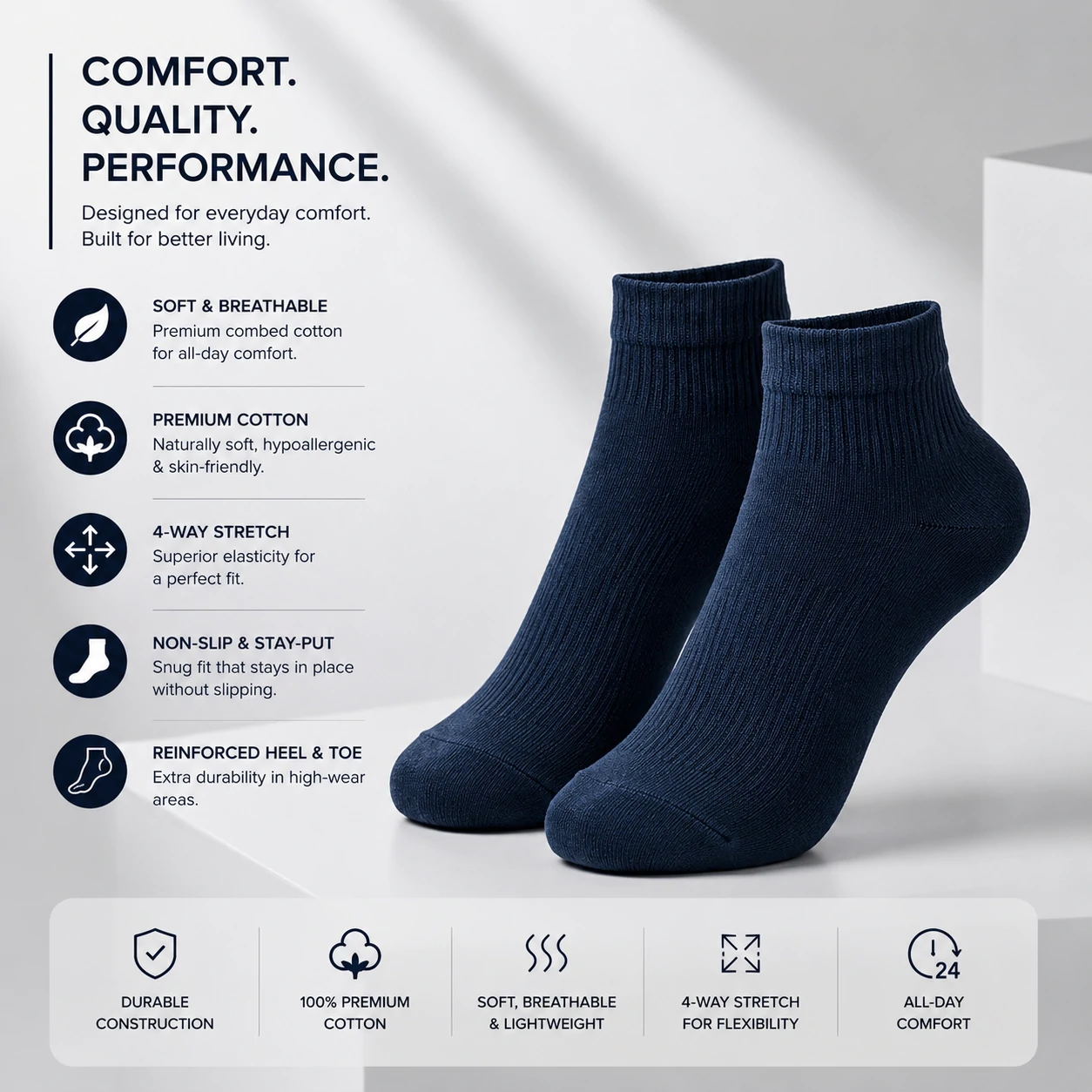 cotton socks, premium cotton socks, men's cotton socks, ankle socks, short socks, breathable socks, comfortable socks, casual socks, daily wear socks, soft cotton socks, lightweight socks, stretchable socks, premium socks, men's ankle socks, cotton ankle socks, black socks, grey socks, navy blue socks, dress socks, office socks, buy cotton socks online, best cotton socks, premium ankle socks, men's socks online, comfortable socks for men, breathable cotton socks, everyday socks, affordable socks, quality cotton socks, soft ankle socks, men's fashion socks, cotton sports socks, lightweight ankle socks, premium casual socks, cotton dress socks, stylish socks for men, durable cotton socks, stretch fit socks, high quality socks, comfortable everyday socks, best cotton ankle socks for men, premium breathable cotton socks, comfortable daily wear socks, soft and breathable ankle socks, lightweight cotton socks for summer, men's premium cotton ankle socks, high quality casual socks, moisture absorbing cotton socks, odor resistant cotton socks, stretchable cotton socks for men, comfortable office wear socks, premium fashion ankle socks, soft cotton socks for daily use, breathable socks for hot weather, lightweight casual cotton socks, stylish ankle socks for men, premium black ankle socks, premium grey cotton socks, navy blue cotton ankle socks, men's comfortable cotton socks, socks online Bangladesh, men's socks Bangladesh, cotton socks Bangladesh, premium socks Bangladesh, ankle socks Bangladesh, buy socks online Bangladesh, men's fashion accessories, comfortable socks online, premium cotton socks Bangladesh, quality men's socks, everyday cotton socks, casual wear socks, office wear socks, men's wardrobe essentials, breathable fashion socks, lightweight cotton socks, premium daily wear socks, cotton rich socks, men's casual fashion, premium hosiery, cotton hosiery, men's hosiery, fashion socks, luxury socks, premium knit socks, elastic socks, stretch socks, odor control socks, moisture wicking socks, soft touch socks, skin friendly socks, premium fabric socks, quality knit socks, durable ankle socks, comfortable footwear accessories, men's apparel accessories, casual fashion accessories, premium lifestyle products, everyday comfort socks, modern men's socks, best socks for men, buy premium socks, buy ankle socks online, premium cotton socks for men, comfortable socks online, best breathable socks, quality men's socks online, affordable premium socks, stylish cotton socks, premium casual socks online, best everyday socks, cotton socks sale, men's socks offer, socks online shopping, premium hosiery products, comfortable fashion socks, breathable ankle socks online, luxury cotton socks, men's cotton hosiery, premium sock collection, black cotton ankle socks, grey cotton ankle socks, navy cotton socks, white cotton socks, charcoal cotton socks, men's black socks, men's grey socks, men's navy socks, men's white socks, plain cotton socks, solid color socks, premium black socks, premium navy socks, premium grey socks, soft black socks, comfortable black socks, breathable black socks, casual black socks, office black socks, premium everyday socks, cotton ankle socks for office, cotton ankle socks for casual wear, cotton socks for daily use, men's fashion cotton socks, premium cotton hosiery, men's premium hosiery, comfortable cotton hosiery, breathable cotton hosiery, luxury men's socks, everyday men's socks, premium ankle sock collection, cotton fashion accessories, stylish men's accessories, men's wardrobe accessories, premium knit ankle socks, durable fashion socks, cotton comfort socks, premium soft socks, premium breathable socks, lightweight breathable socks, moisture wicking cotton socks, anti odor cotton socks, premium office socks, comfortable office socks, stylish office socks, casual office socks, breathable office socks, men's cotton footwear accessories, premium apparel accessories, everyday casual socks, fashionable men's socks, classic cotton socks, modern cotton socks, elegant men's socks, premium quality ankle socks, men's premium accessories, premium comfort wear, breathable daily wear socks, men's cotton essentials, premium cotton essentials, stylish casual socks, lightweight fashion socks, men's comfortable fashion socks, premium black ankle socks for men, premium grey ankle socks for men, premium navy ankle socks for men, cotton socks for all seasons, breathable socks for summer, comfortable socks for winter, casual cotton socks for men, office wear cotton socks, luxury ankle socks, premium comfort socks, men's designer socks, fashionable ankle socks, quality ankle socks, soft premium cotton socks, premium men's ankle socks, best casual socks for men, best office socks for men, high quality ankle socks, premium cotton socks online, buy men's socks online Bangladesh, best socks Bangladesh, ankle socks online Bangladesh, premium ankle socks Bangladesh, comfortable men's socks Bangladesh, breathable men's socks Bangladesh, stylish men's socks Bangladesh, luxury socks Bangladesh, premium hosiery Bangladesh, cotton hosiery Bangladesh, men's fashion Bangladesh, casual fashion Bangladesh, office fashion accessories, men's lifestyle accessories, daily wear fashion accessories, premium wardrobe essentials, cotton apparel accessories, men's fashion essentials, comfortable lifestyle products, premium comfort accessories, breathable lifestyle products, men's cotton accessories, high quality fashion accessories, everyday essentials for men, stylish wardrobe essentials, premium clothing accessories, casual wear accessories, office wear accessories, premium daily essentials, comfortable daily essentials, breathable daily essentials, luxury daily wear, men's premium daily wear, quality lifestyle accessories, fashionable daily wear socks, cotton comfort wear, premium comfort wear socks, premium ankle socks online, buy cotton ankle socks, best premium socks, men's cotton sock collection, breathable premium socks, comfortable premium socks, luxury cotton ankle socks, quality cotton ankle socks, durable premium socks, men's ankle sock collection, premium cotton fashion socks, stylish cotton ankle socks, men's soft cotton socks, comfortable cotton ankle socks, premium breathable ankle socks, high quality breathable socks, men's everyday comfort socks, premium casual fashion socks, breathable casual socks, cotton socks for office wear, premium socks for daily wear, stylish socks for office, comfortable socks for office, premium fashion accessories for men, men's cotton fashion accessories, luxury fashion socks, everyday fashion socks, premium lifestyle socks, comfortable lifestyle socks, breathable lifestyle socks, stylish lifestyle socks, premium wardrobe socks, men's wardrobe socks, daily wear wardrobe essentials, cotton socks collection, ankle socks collection, premium sock collection Bangladesh, men's sock collection Bangladesh, comfortable sock collection, breathable sock collection, luxury sock collection, fashion sock collection, premium men's fashion socks, quality men's fashion socks, stylish men's fashion socks, casual men's fashion socks, office men's fashion socks.