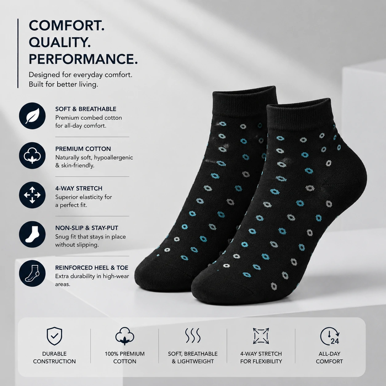 cotton socks, premium cotton socks, men's cotton socks, ankle socks, short socks, breathable socks, comfortable socks, casual socks, daily wear socks, soft cotton socks, lightweight socks, stretchable socks, premium socks, men's ankle socks, cotton ankle socks, black socks, grey socks, navy blue socks, dress socks, office socks, buy cotton socks online, best cotton socks, premium ankle socks, men's socks online, comfortable socks for men, breathable cotton socks, everyday socks, affordable socks, quality cotton socks, soft ankle socks, men's fashion socks, cotton sports socks, lightweight ankle socks, premium casual socks, cotton dress socks, stylish socks for men, durable cotton socks, stretch fit socks, high quality socks, comfortable everyday socks, best cotton ankle socks for men, premium breathable cotton socks, comfortable daily wear socks, soft and breathable ankle socks, lightweight cotton socks for summer, men's premium cotton ankle socks, high quality casual socks, moisture absorbing cotton socks, odor resistant cotton socks, stretchable cotton socks for men, comfortable office wear socks, premium fashion ankle socks, soft cotton socks for daily use, breathable socks for hot weather, lightweight casual cotton socks, stylish ankle socks for men, premium black ankle socks, premium grey cotton socks, navy blue cotton ankle socks, men's comfortable cotton socks, socks online Bangladesh, men's socks Bangladesh, cotton socks Bangladesh, premium socks Bangladesh, ankle socks Bangladesh, buy socks online Bangladesh, men's fashion accessories, comfortable socks online, premium cotton socks Bangladesh, quality men's socks, everyday cotton socks, casual wear socks, office wear socks, men's wardrobe essentials, breathable fashion socks, lightweight cotton socks, premium daily wear socks, cotton rich socks, men's casual fashion, premium hosiery, cotton hosiery, men's hosiery, fashion socks, luxury socks, premium knit socks, elastic socks, stretch socks, odor control socks, moisture wicking socks, soft touch socks, skin friendly socks, premium fabric socks, quality knit socks, durable ankle socks, comfortable footwear accessories, men's apparel accessories, casual fashion accessories, premium lifestyle products, everyday comfort socks, modern men's socks, best socks for men, buy premium socks, buy ankle socks online, premium cotton socks for men, comfortable socks online, best breathable socks, quality men's socks online, affordable premium socks, stylish cotton socks, premium casual socks online, best everyday socks, cotton socks sale, men's socks offer, socks online shopping, premium hosiery products, comfortable fashion socks, breathable ankle socks online, luxury cotton socks, men's cotton hosiery, premium sock collection, black cotton ankle socks, grey cotton ankle socks, navy cotton socks, white cotton socks, charcoal cotton socks, men's black socks, men's grey socks, men's navy socks, men's white socks, plain cotton socks, solid color socks, premium black socks, premium navy socks, premium grey socks, soft black socks, comfortable black socks, breathable black socks, casual black socks, office black socks, premium everyday socks, cotton ankle socks for office, cotton ankle socks for casual wear, cotton socks for daily use, men's fashion cotton socks, premium cotton hosiery, men's premium hosiery, comfortable cotton hosiery, breathable cotton hosiery, luxury men's socks, everyday men's socks, premium ankle sock collection, cotton fashion accessories, stylish men's accessories, men's wardrobe accessories, premium knit ankle socks, durable fashion socks, cotton comfort socks, premium soft socks, premium breathable socks, lightweight breathable socks, moisture wicking cotton socks, anti odor cotton socks, premium office socks, comfortable office socks, stylish office socks, casual office socks, breathable office socks, men's cotton footwear accessories, premium apparel accessories, everyday casual socks, fashionable men's socks, classic cotton socks, modern cotton socks, elegant men's socks, premium quality ankle socks, men's premium accessories, premium comfort wear, breathable daily wear socks, men's cotton essentials, premium cotton essentials, stylish casual socks, lightweight fashion socks, men's comfortable fashion socks, premium black ankle socks for men, premium grey ankle socks for men, premium navy ankle socks for men, cotton socks for all seasons, breathable socks for summer, comfortable socks for winter, casual cotton socks for men, office wear cotton socks, luxury ankle socks, premium comfort socks, men's designer socks, fashionable ankle socks, quality ankle socks, soft premium cotton socks, premium men's ankle socks, best casual socks for men, best office socks for men, high quality ankle socks, premium cotton socks online, buy men's socks online Bangladesh, best socks Bangladesh, ankle socks online Bangladesh, premium ankle socks Bangladesh, comfortable men's socks Bangladesh, breathable men's socks Bangladesh, stylish men's socks Bangladesh, luxury socks Bangladesh, premium hosiery Bangladesh, cotton hosiery Bangladesh, men's fashion Bangladesh, casual fashion Bangladesh, office fashion accessories, men's lifestyle accessories, daily wear fashion accessories, premium wardrobe essentials, cotton apparel accessories, men's fashion essentials, comfortable lifestyle products, premium comfort accessories, breathable lifestyle products, men's cotton accessories, high quality fashion accessories, everyday essentials for men, stylish wardrobe essentials, premium clothing accessories, casual wear accessories, office wear accessories, premium daily essentials, comfortable daily essentials, breathable daily essentials, luxury daily wear, men's premium daily wear, quality lifestyle accessories, fashionable daily wear socks, cotton comfort wear, premium comfort wear socks, premium ankle socks online, buy cotton ankle socks, best premium socks, men's cotton sock collection, breathable premium socks, comfortable premium socks, luxury cotton ankle socks, quality cotton ankle socks, durable premium socks, men's ankle sock collection, premium cotton fashion socks, stylish cotton ankle socks, men's soft cotton socks, comfortable cotton ankle socks, premium breathable ankle socks, high quality breathable socks, men's everyday comfort socks, premium casual fashion socks, breathable casual socks, cotton socks for office wear, premium socks for daily wear, stylish socks for office, comfortable socks for office, premium fashion accessories for men, men's cotton fashion accessories, luxury fashion socks, everyday fashion socks, premium lifestyle socks, comfortable lifestyle socks, breathable lifestyle socks, stylish lifestyle socks, premium wardrobe socks, men's wardrobe socks, daily wear wardrobe essentials, cotton socks collection, ankle socks collection, premium sock collection Bangladesh, men's sock collection Bangladesh, comfortable sock collection, breathable sock collection, luxury sock collection, fashion sock collection, premium men's fashion socks, quality men's fashion socks, stylish men's fashion socks, casual men's fashion socks, office men's fashion socks.