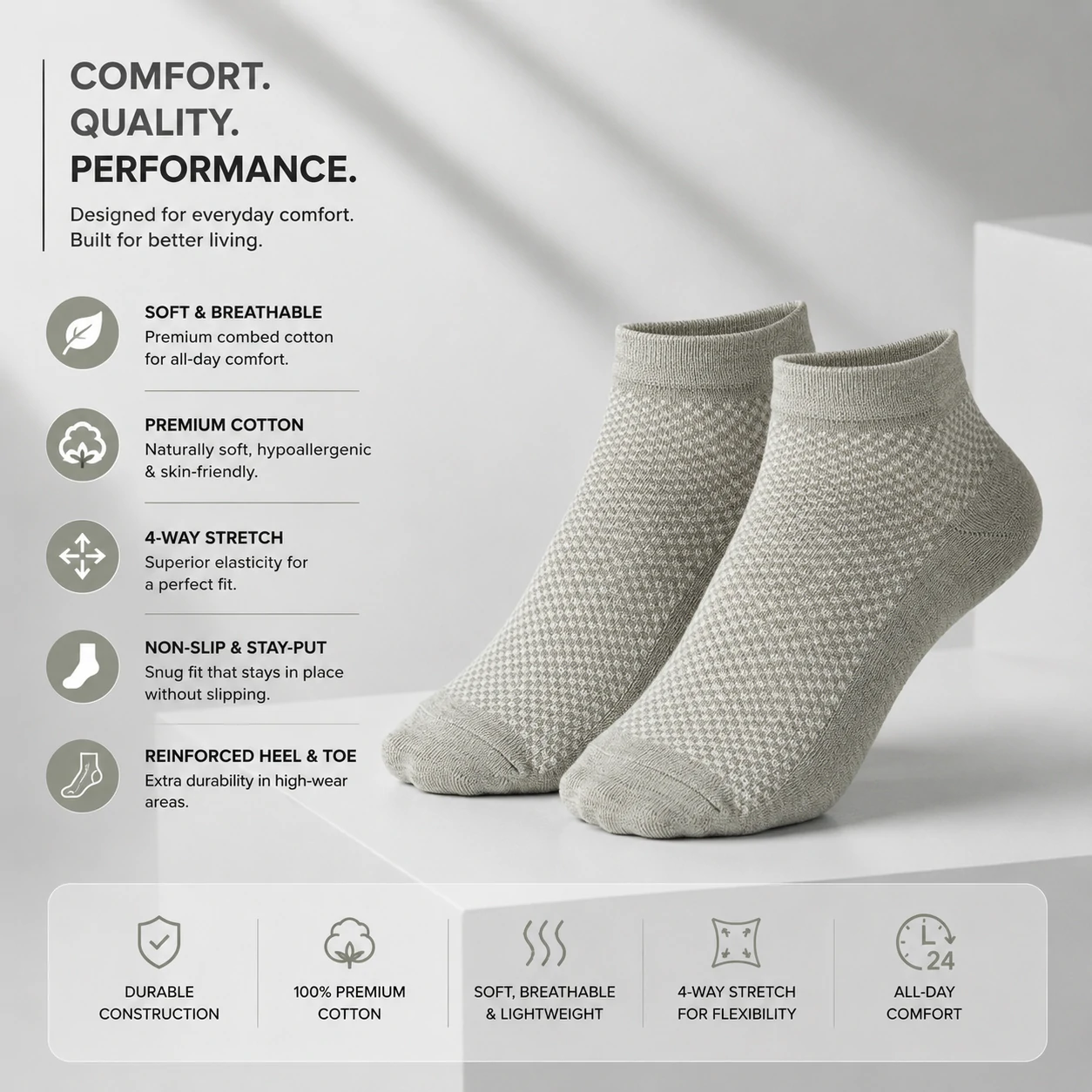 cotton socks, premium cotton socks, men's cotton socks, ankle socks, short socks, breathable socks, comfortable socks, casual socks, daily wear socks, soft cotton socks, lightweight socks, stretchable socks, premium socks, men's ankle socks, cotton ankle socks, black socks, grey socks, navy blue socks, dress socks, office socks, buy cotton socks online, best cotton socks, premium ankle socks, men's socks online, comfortable socks for men, breathable cotton socks, everyday socks, affordable socks, quality cotton socks, soft ankle socks, men's fashion socks, cotton sports socks, lightweight ankle socks, premium casual socks, cotton dress socks, stylish socks for men, durable cotton socks, stretch fit socks, high quality socks, comfortable everyday socks, best cotton ankle socks for men, premium breathable cotton socks, comfortable daily wear socks, soft and breathable ankle socks, lightweight cotton socks for summer, men's premium cotton ankle socks, high quality casual socks, moisture absorbing cotton socks, odor resistant cotton socks, stretchable cotton socks for men, comfortable office wear socks, premium fashion ankle socks, soft cotton socks for daily use, breathable socks for hot weather, lightweight casual cotton socks, stylish ankle socks for men, premium black ankle socks, premium grey cotton socks, navy blue cotton ankle socks, men's comfortable cotton socks, socks online Bangladesh, men's socks Bangladesh, cotton socks Bangladesh, premium socks Bangladesh, ankle socks Bangladesh, buy socks online Bangladesh, men's fashion accessories, comfortable socks online, premium cotton socks Bangladesh, quality men's socks, everyday cotton socks, casual wear socks, office wear socks, men's wardrobe essentials, breathable fashion socks, lightweight cotton socks, premium daily wear socks, cotton rich socks, men's casual fashion, premium hosiery, cotton hosiery, men's hosiery, fashion socks, luxury socks, premium knit socks, elastic socks, stretch socks, odor control socks, moisture wicking socks, soft touch socks, skin friendly socks, premium fabric socks, quality knit socks, durable ankle socks, comfortable footwear accessories, men's apparel accessories, casual fashion accessories, premium lifestyle products, everyday comfort socks, modern men's socks, best socks for men, buy premium socks, buy ankle socks online, premium cotton socks for men, comfortable socks online, best breathable socks, quality men's socks online, affordable premium socks, stylish cotton socks, premium casual socks online, best everyday socks, cotton socks sale, men's socks offer, socks online shopping, premium hosiery products, comfortable fashion socks, breathable ankle socks online, luxury cotton socks, men's cotton hosiery, premium sock collection, black cotton ankle socks, grey cotton ankle socks, navy cotton socks, white cotton socks, charcoal cotton socks, men's black socks, men's grey socks, men's navy socks, men's white socks, plain cotton socks, solid color socks, premium black socks, premium navy socks, premium grey socks, soft black socks, comfortable black socks, breathable black socks, casual black socks, office black socks, premium everyday socks, cotton ankle socks for office, cotton ankle socks for casual wear, cotton socks for daily use, men's fashion cotton socks, premium cotton hosiery, men's premium hosiery, comfortable cotton hosiery, breathable cotton hosiery, luxury men's socks, everyday men's socks, premium ankle sock collection, cotton fashion accessories, stylish men's accessories, men's wardrobe accessories, premium knit ankle socks, durable fashion socks, cotton comfort socks, premium soft socks, premium breathable socks, lightweight breathable socks, moisture wicking cotton socks, anti odor cotton socks, premium office socks, comfortable office socks, stylish office socks, casual office socks, breathable office socks, men's cotton footwear accessories, premium apparel accessories, everyday casual socks, fashionable men's socks, classic cotton socks, modern cotton socks, elegant men's socks, premium quality ankle socks, men's premium accessories, premium comfort wear, breathable daily wear socks, men's cotton essentials, premium cotton essentials, stylish casual socks, lightweight fashion socks, men's comfortable fashion socks, premium black ankle socks for men, premium grey ankle socks for men, premium navy ankle socks for men, cotton socks for all seasons, breathable socks for summer, comfortable socks for winter, casual cotton socks for men, office wear cotton socks, luxury ankle socks, premium comfort socks, men's designer socks, fashionable ankle socks, quality ankle socks, soft premium cotton socks, premium men's ankle socks, best casual socks for men, best office socks for men, high quality ankle socks, premium cotton socks online, buy men's socks online Bangladesh, best socks Bangladesh, ankle socks online Bangladesh, premium ankle socks Bangladesh, comfortable men's socks Bangladesh, breathable men's socks Bangladesh, stylish men's socks Bangladesh, luxury socks Bangladesh, premium hosiery Bangladesh, cotton hosiery Bangladesh, men's fashion Bangladesh, casual fashion Bangladesh, office fashion accessories, men's lifestyle accessories, daily wear fashion accessories, premium wardrobe essentials, cotton apparel accessories, men's fashion essentials, comfortable lifestyle products, premium comfort accessories, breathable lifestyle products, men's cotton accessories, high quality fashion accessories, everyday essentials for men, stylish wardrobe essentials, premium clothing accessories, casual wear accessories, office wear accessories, premium daily essentials, comfortable daily essentials, breathable daily essentials, luxury daily wear, men's premium daily wear, quality lifestyle accessories, fashionable daily wear socks, cotton comfort wear, premium comfort wear socks, premium ankle socks online, buy cotton ankle socks, best premium socks, men's cotton sock collection, breathable premium socks, comfortable premium socks, luxury cotton ankle socks, quality cotton ankle socks, durable premium socks, men's ankle sock collection, premium cotton fashion socks, stylish cotton ankle socks, men's soft cotton socks, comfortable cotton ankle socks, premium breathable ankle socks, high quality breathable socks, men's everyday comfort socks, premium casual fashion socks, breathable casual socks, cotton socks for office wear, premium socks for daily wear, stylish socks for office, comfortable socks for office, premium fashion accessories for men, men's cotton fashion accessories, luxury fashion socks, everyday fashion socks, premium lifestyle socks, comfortable lifestyle socks, breathable lifestyle socks, stylish lifestyle socks, premium wardrobe socks, men's wardrobe socks, daily wear wardrobe essentials, cotton socks collection, ankle socks collection, premium sock collection Bangladesh, men's sock collection Bangladesh, comfortable sock collection, breathable sock collection, luxury sock collection, fashion sock collection, premium men's fashion socks, quality men's fashion socks, stylish men's fashion socks, casual men's fashion socks, office men's fashion socks.