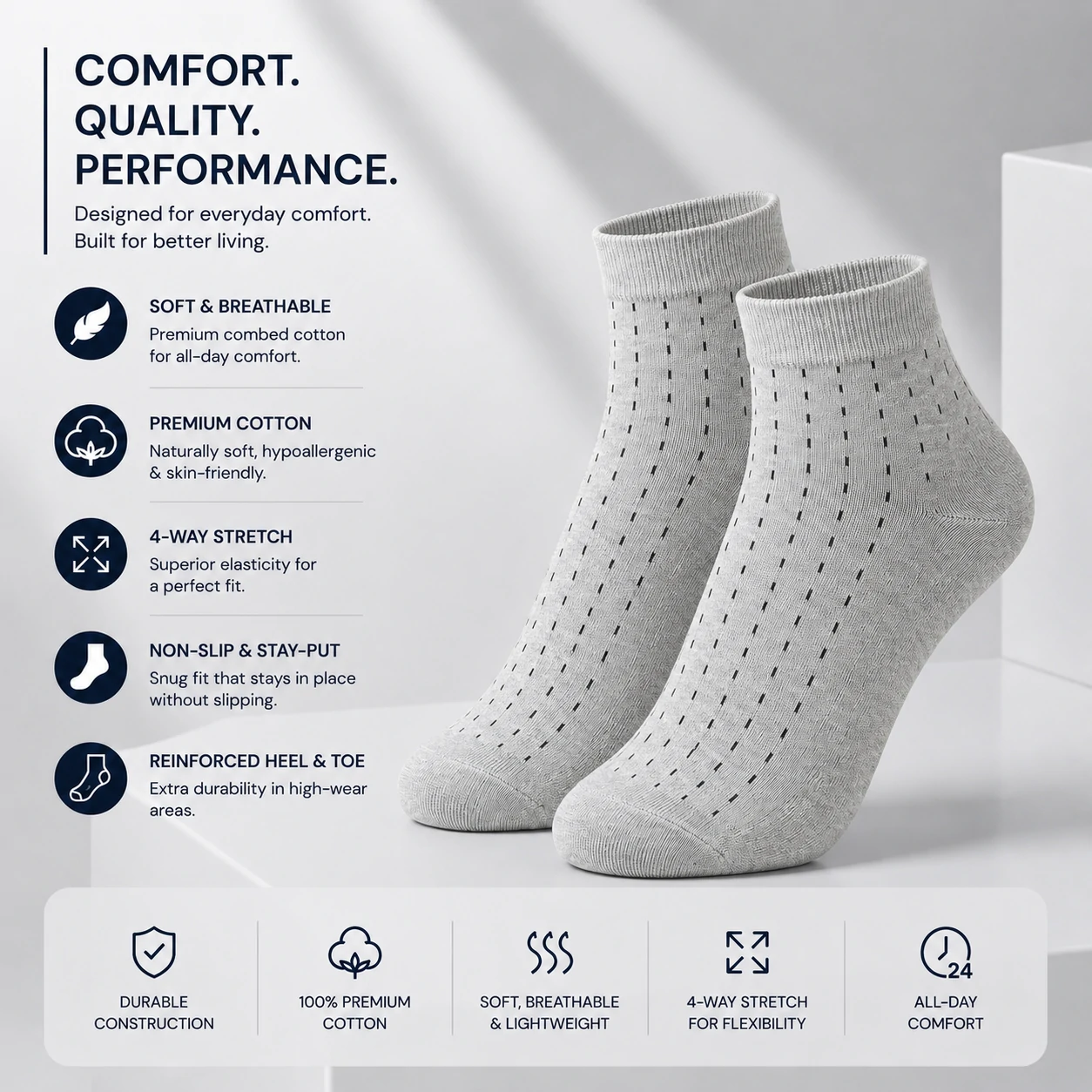 cotton socks, premium cotton socks, men's cotton socks, ankle socks, short socks, breathable socks, comfortable socks, casual socks, daily wear socks, soft cotton socks, lightweight socks, stretchable socks, premium socks, men's ankle socks, cotton ankle socks, black socks, grey socks, navy blue socks, dress socks, office socks, buy cotton socks online, best cotton socks, premium ankle socks, men's socks online, comfortable socks for men, breathable cotton socks, everyday socks, affordable socks, quality cotton socks, soft ankle socks, men's fashion socks, cotton sports socks, lightweight ankle socks, premium casual socks, cotton dress socks, stylish socks for men, durable cotton socks, stretch fit socks, high quality socks, comfortable everyday socks, best cotton ankle socks for men, premium breathable cotton socks, comfortable daily wear socks, soft and breathable ankle socks, lightweight cotton socks for summer, men's premium cotton ankle socks, high quality casual socks, moisture absorbing cotton socks, odor resistant cotton socks, stretchable cotton socks for men, comfortable office wear socks, premium fashion ankle socks, soft cotton socks for daily use, breathable socks for hot weather, lightweight casual cotton socks, stylish ankle socks for men, premium black ankle socks, premium grey cotton socks, navy blue cotton ankle socks, men's comfortable cotton socks, socks online Bangladesh, men's socks Bangladesh, cotton socks Bangladesh, premium socks Bangladesh, ankle socks Bangladesh, buy socks online Bangladesh, men's fashion accessories, comfortable socks online, premium cotton socks Bangladesh, quality men's socks, everyday cotton socks, casual wear socks, office wear socks, men's wardrobe essentials, breathable fashion socks, lightweight cotton socks, premium daily wear socks, cotton rich socks, men's casual fashion, premium hosiery, cotton hosiery, men's hosiery, fashion socks, luxury socks, premium knit socks, elastic socks, stretch socks, odor control socks, moisture wicking socks, soft touch socks, skin friendly socks, premium fabric socks, quality knit socks, durable ankle socks, comfortable footwear accessories, men's apparel accessories, casual fashion accessories, premium lifestyle products, everyday comfort socks, modern men's socks, best socks for men, buy premium socks, buy ankle socks online, premium cotton socks for men, comfortable socks online, best breathable socks, quality men's socks online, affordable premium socks, stylish cotton socks, premium casual socks online, best everyday socks, cotton socks sale, men's socks offer, socks online shopping, premium hosiery products, comfortable fashion socks, breathable ankle socks online, luxury cotton socks, men's cotton hosiery, premium sock collection, black cotton ankle socks, grey cotton ankle socks, navy cotton socks, white cotton socks, charcoal cotton socks, men's black socks, men's grey socks, men's navy socks, men's white socks, plain cotton socks, solid color socks, premium black socks, premium navy socks, premium grey socks, soft black socks, comfortable black socks, breathable black socks, casual black socks, office black socks, premium everyday socks, cotton ankle socks for office, cotton ankle socks for casual wear, cotton socks for daily use, men's fashion cotton socks, premium cotton hosiery, men's premium hosiery, comfortable cotton hosiery, breathable cotton hosiery, luxury men's socks, everyday men's socks, premium ankle sock collection, cotton fashion accessories, stylish men's accessories, men's wardrobe accessories, premium knit ankle socks, durable fashion socks, cotton comfort socks, premium soft socks, premium breathable socks, lightweight breathable socks, moisture wicking cotton socks, anti odor cotton socks, premium office socks, comfortable office socks, stylish office socks, casual office socks, breathable office socks, men's cotton footwear accessories, premium apparel accessories, everyday casual socks, fashionable men's socks, classic cotton socks, modern cotton socks, elegant men's socks, premium quality ankle socks, men's premium accessories, premium comfort wear, breathable daily wear socks, men's cotton essentials, premium cotton essentials, stylish casual socks, lightweight fashion socks, men's comfortable fashion socks, premium black ankle socks for men, premium grey ankle socks for men, premium navy ankle socks for men, cotton socks for all seasons, breathable socks for summer, comfortable socks for winter, casual cotton socks for men, office wear cotton socks, luxury ankle socks, premium comfort socks, men's designer socks, fashionable ankle socks, quality ankle socks, soft premium cotton socks, premium men's ankle socks, best casual socks for men, best office socks for men, high quality ankle socks, premium cotton socks online, buy men's socks online Bangladesh, best socks Bangladesh, ankle socks online Bangladesh, premium ankle socks Bangladesh, comfortable men's socks Bangladesh, breathable men's socks Bangladesh, stylish men's socks Bangladesh, luxury socks Bangladesh, premium hosiery Bangladesh, cotton hosiery Bangladesh, men's fashion Bangladesh, casual fashion Bangladesh, office fashion accessories, men's lifestyle accessories, daily wear fashion accessories, premium wardrobe essentials, cotton apparel accessories, men's fashion essentials, comfortable lifestyle products, premium comfort accessories, breathable lifestyle products, men's cotton accessories, high quality fashion accessories, everyday essentials for men, stylish wardrobe essentials, premium clothing accessories, casual wear accessories, office wear accessories, premium daily essentials, comfortable daily essentials, breathable daily essentials, luxury daily wear, men's premium daily wear, quality lifestyle accessories, fashionable daily wear socks, cotton comfort wear, premium comfort wear socks, premium ankle socks online, buy cotton ankle socks, best premium socks, men's cotton sock collection, breathable premium socks, comfortable premium socks, luxury cotton ankle socks, quality cotton ankle socks, durable premium socks, men's ankle sock collection, premium cotton fashion socks, stylish cotton ankle socks, men's soft cotton socks, comfortable cotton ankle socks, premium breathable ankle socks, high quality breathable socks, men's everyday comfort socks, premium casual fashion socks, breathable casual socks, cotton socks for office wear, premium socks for daily wear, stylish socks for office, comfortable socks for office, premium fashion accessories for men, men's cotton fashion accessories, luxury fashion socks, everyday fashion socks, premium lifestyle socks, comfortable lifestyle socks, breathable lifestyle socks, stylish lifestyle socks, premium wardrobe socks, men's wardrobe socks, daily wear wardrobe essentials, cotton socks collection, ankle socks collection, premium sock collection Bangladesh, men's sock collection Bangladesh, comfortable sock collection, breathable sock collection, luxury sock collection, fashion sock collection, premium men's fashion socks, quality men's fashion socks, stylish men's fashion socks, casual men's fashion socks, office men's fashion socks.